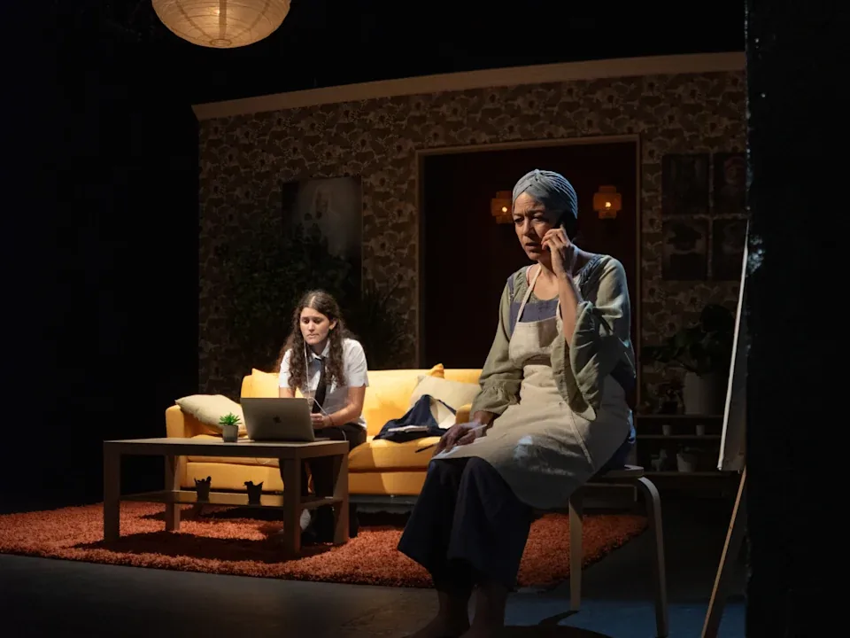 Gredivel Vasquez in a contemporary stage production