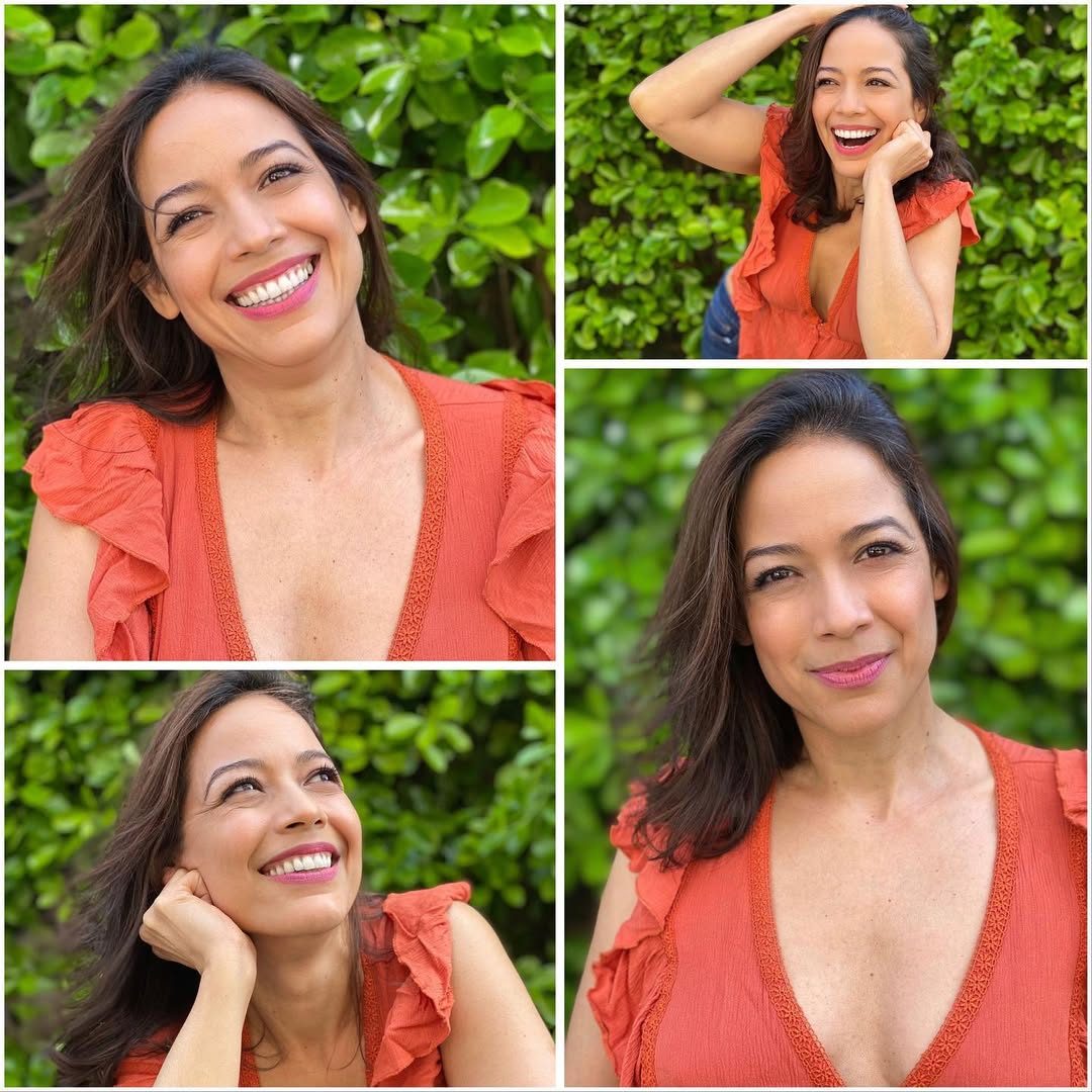 Gredivel Vasquez outdoor portraits — orange top among greenery
