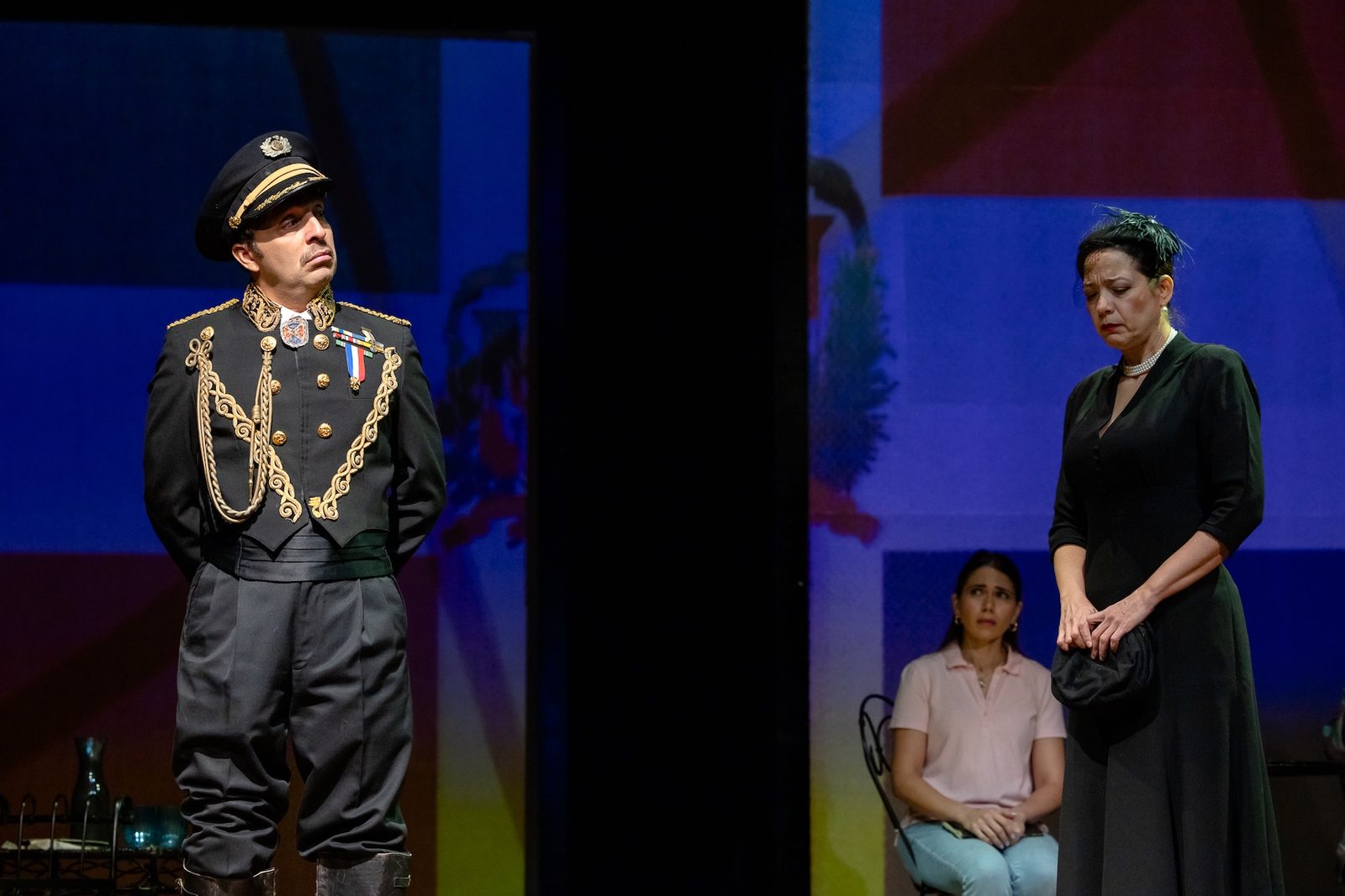 Gredivel Vasquez as Patria in En el tiempo de las mariposas (In the Time of the Butterflies) at Repertorio Español, New York