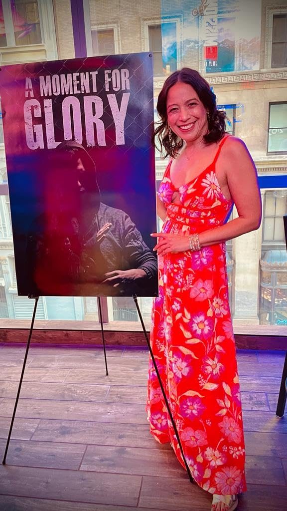 Gredivel Vasquez at the A Moment for Glory premiere